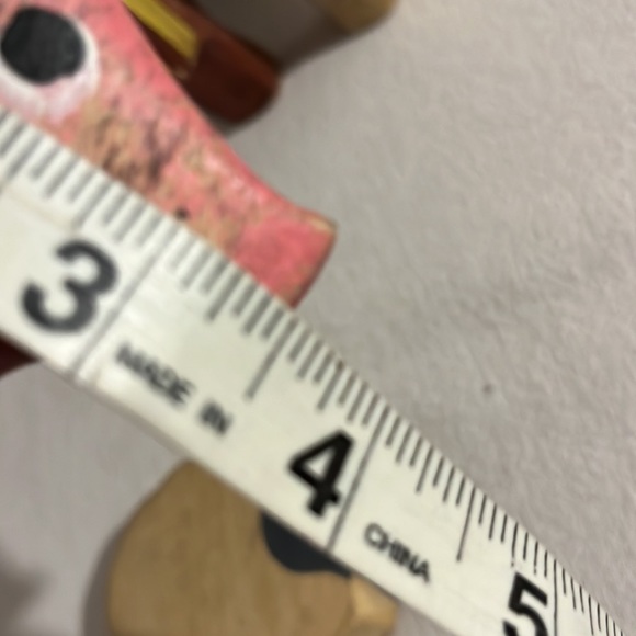 4 Vintage Primitive Wood Carved Hand Painted Farm Animals - Picture 13 of 14